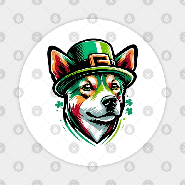 Taiwan Dog's Enchanting St Patrick's Day Adventure Magnet by ArtRUs